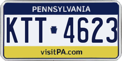PA license plate KTT4623