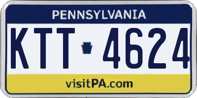PA license plate KTT4624