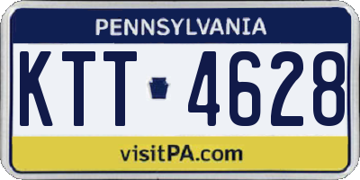 PA license plate KTT4628