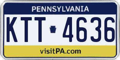 PA license plate KTT4636