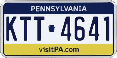 PA license plate KTT4641