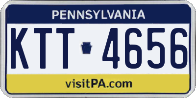 PA license plate KTT4656