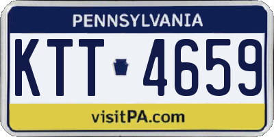 PA license plate KTT4659