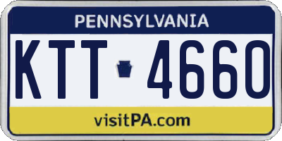 PA license plate KTT4660
