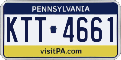 PA license plate KTT4661