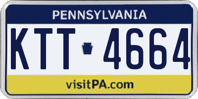 PA license plate KTT4664