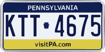 PA license plate KTT4675