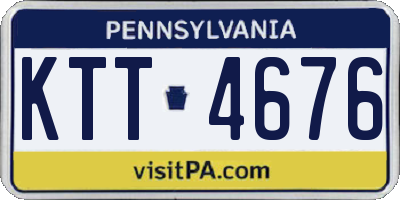 PA license plate KTT4676