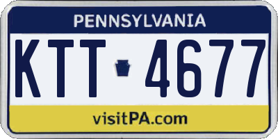 PA license plate KTT4677