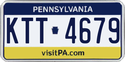 PA license plate KTT4679