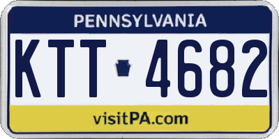 PA license plate KTT4682