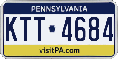 PA license plate KTT4684