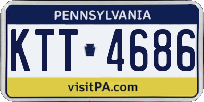 PA license plate KTT4686