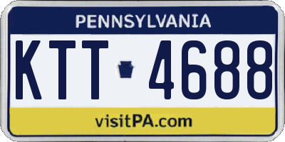 PA license plate KTT4688