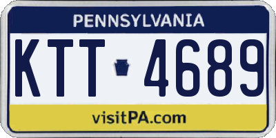 PA license plate KTT4689