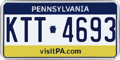 PA license plate KTT4693
