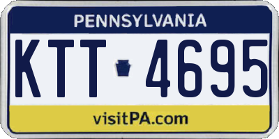 PA license plate KTT4695