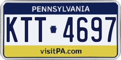 PA license plate KTT4697