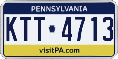 PA license plate KTT4713