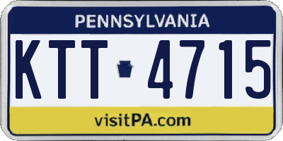 PA license plate KTT4715