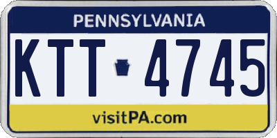 PA license plate KTT4745