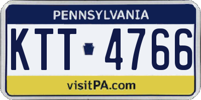 PA license plate KTT4766