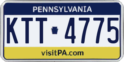 PA license plate KTT4775