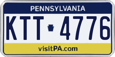 PA license plate KTT4776