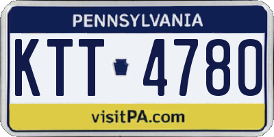 PA license plate KTT4780