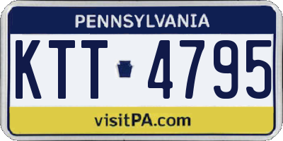 PA license plate KTT4795