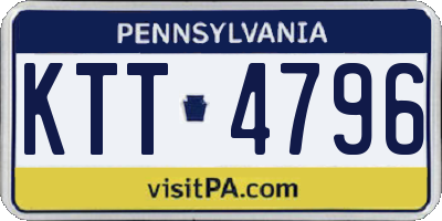 PA license plate KTT4796
