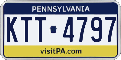 PA license plate KTT4797