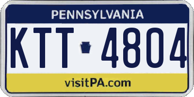 PA license plate KTT4804