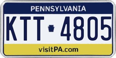 PA license plate KTT4805
