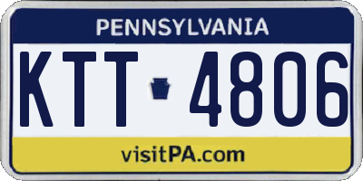 PA license plate KTT4806