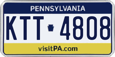 PA license plate KTT4808