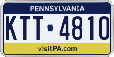 PA license plate KTT4810