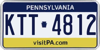 PA license plate KTT4812