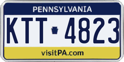 PA license plate KTT4823