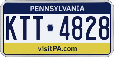 PA license plate KTT4828