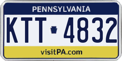 PA license plate KTT4832