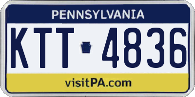 PA license plate KTT4836