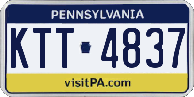 PA license plate KTT4837