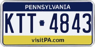 PA license plate KTT4843
