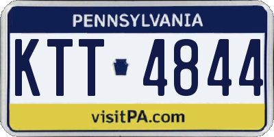 PA license plate KTT4844