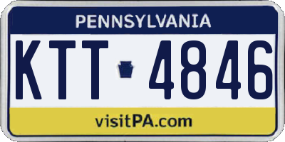 PA license plate KTT4846