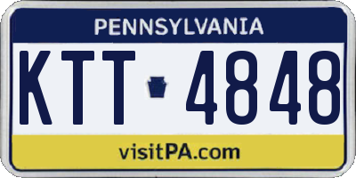 PA license plate KTT4848
