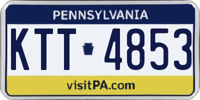 PA license plate KTT4853