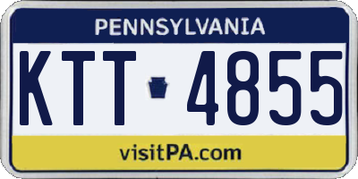PA license plate KTT4855
