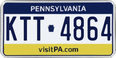PA license plate KTT4864
